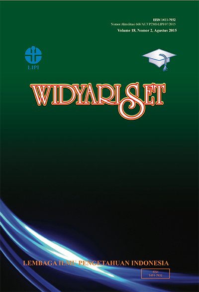 Vol 18, No 2 (2015) Widyariset