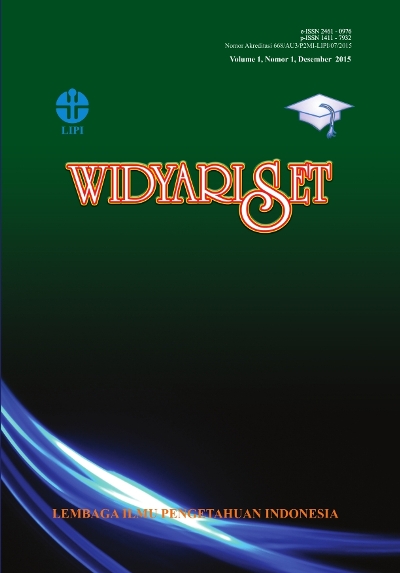 Vol 1, No 1 (2015) Widyariset