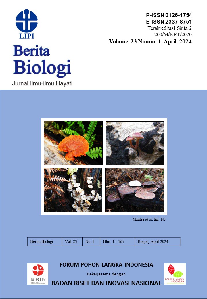 					View Vol. 23 No. 1 (2024): Berita Biologi
				