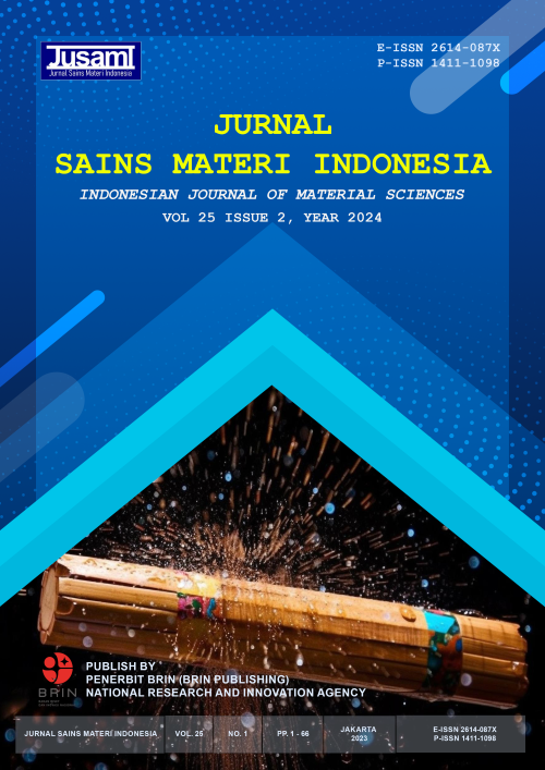 					View Vol. 25 No. 2 (2024): Jurnal Sains dan Materi Indonesia
				