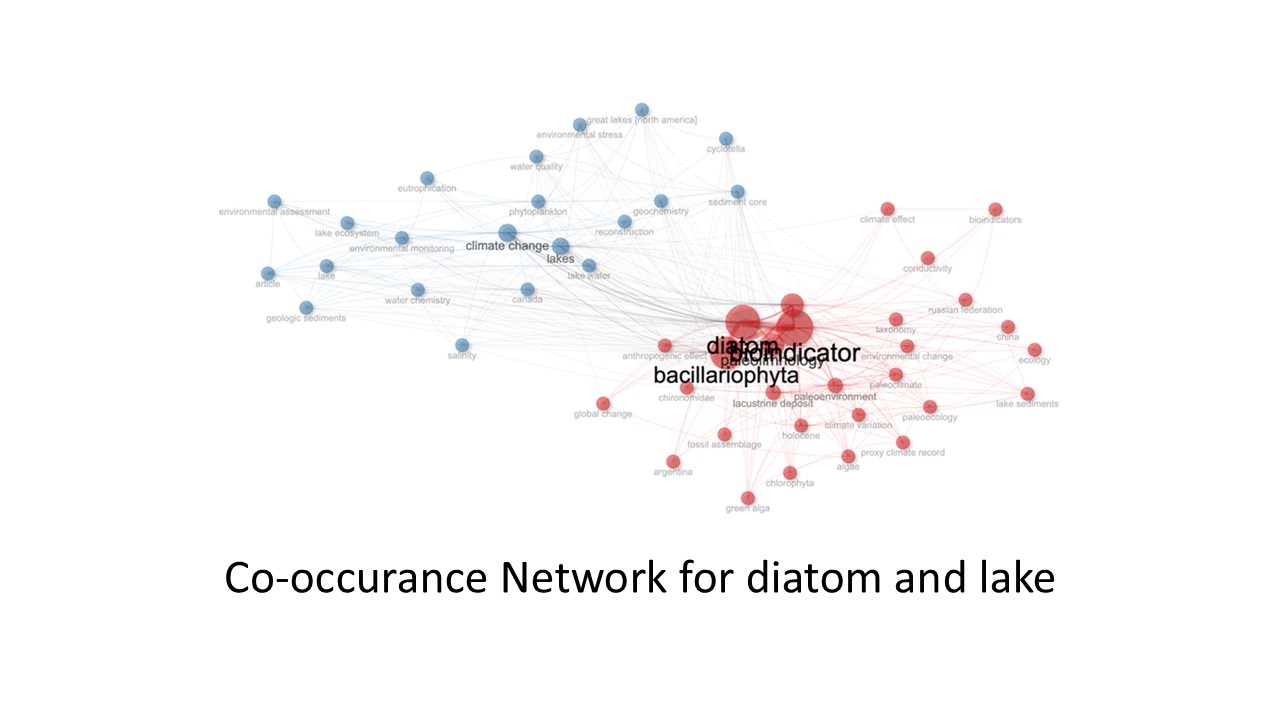 Co-occurance Network for diatom and lake