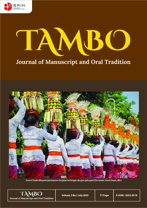 					View Vol. 3 No. 1 (2025): Tambo 
				